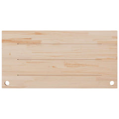 vidaXL Desk Top White 100x60x2.5 cm Solid Wood Pine 4