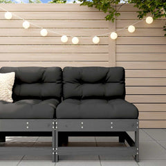 Cushions Grey Solid Wood Pine Grey Pine Middle sofa