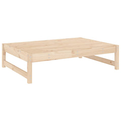vidaXL Garden Footstool 120x80 cm Solid Wood Pine 3