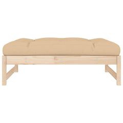 vidaXL Garden Footstool 120x80 cm Solid Wood Pine 4
