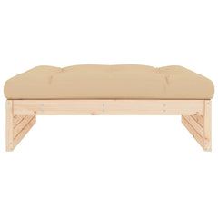 vidaXL Garden Footstool 120x80 cm Solid Wood Pine 3