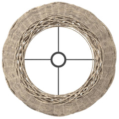 vidaXL Lamp Shade Brown Ø50x30 cm Wicker 5