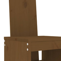 Garden Bar Solid Wood Pine Honey brown