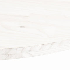 vidaXL Table Top White 70x35x2.5 cm Solid Wood Pine Oval 5