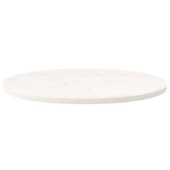vidaXL Table Top White 80x40x2.5 cm Solid Wood Pine Oval 3