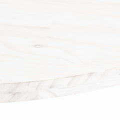 vidaXL Table Top White 80x40x2.5 cm Solid Wood Pine Oval 5