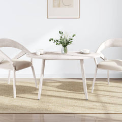 vidaXL Table Top White 100x50x2.5 cm Solid Wood Pine Oval 2