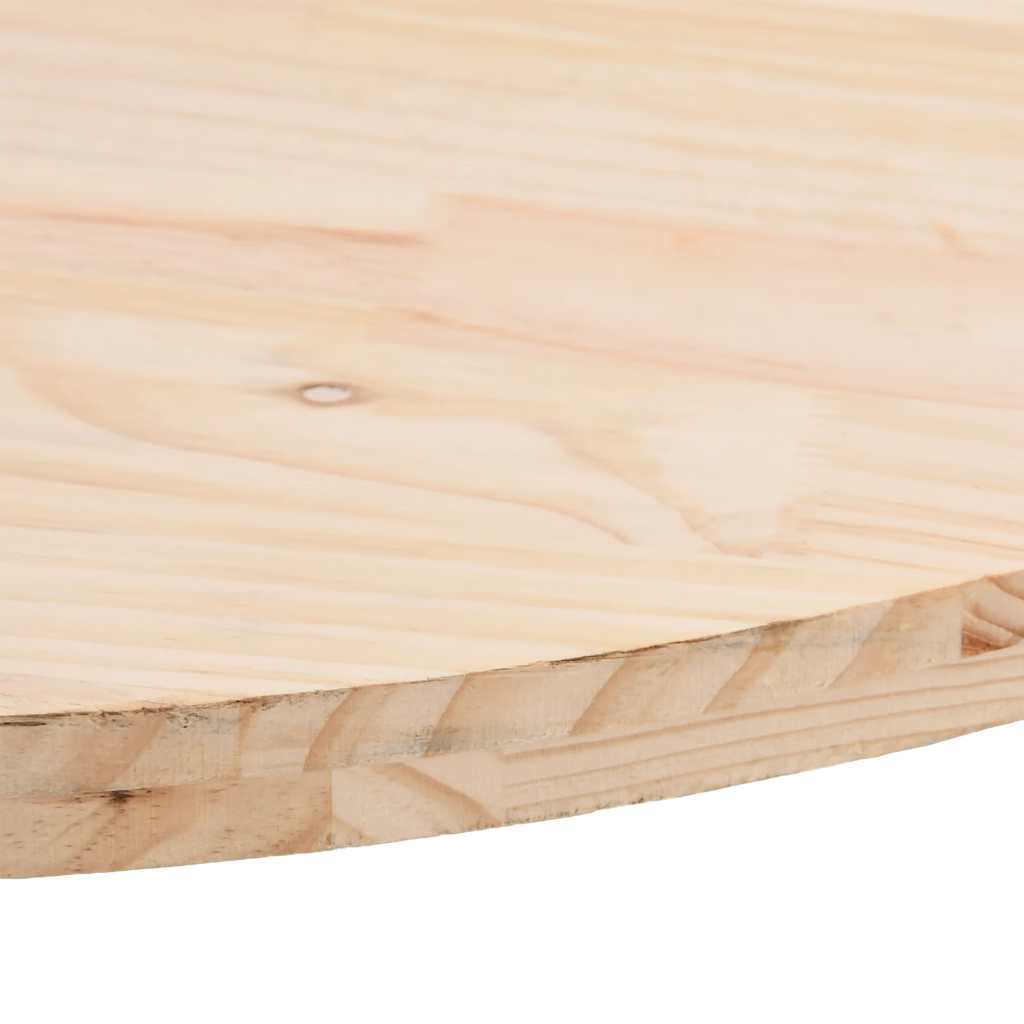 vidaXL Table Top 80x40x2.5 cm Solid Wood Pine Oval 6