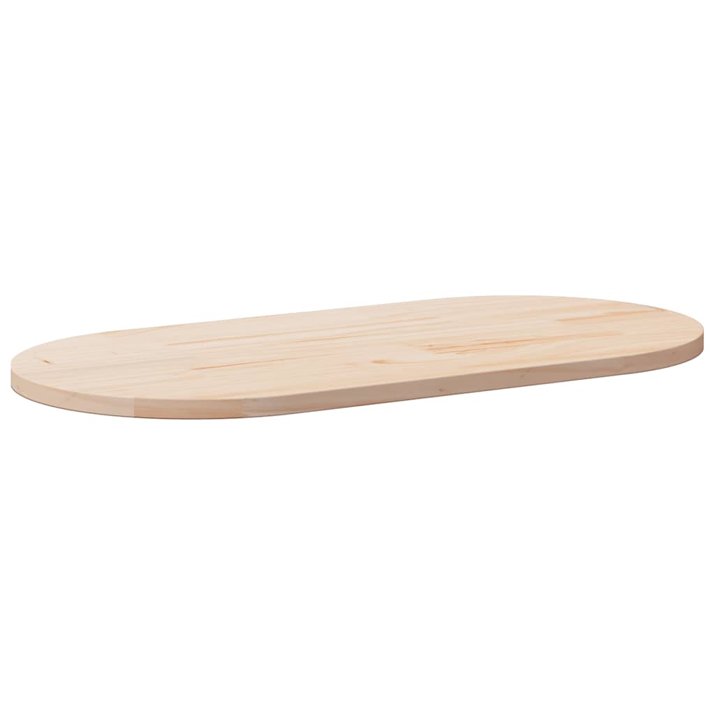 vidaXL Table Top 100x50x2.5 cm Solid Wood Pine Oval 1