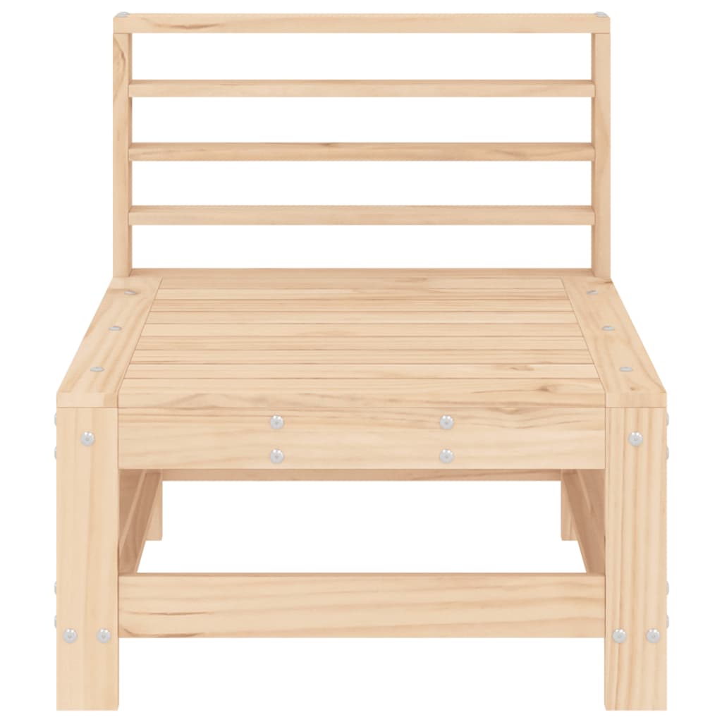 vidaXL Garden Middle Sofa Solid Wood Pine 3