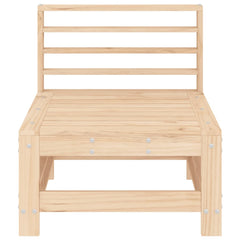 vidaXL Garden Middle Sofa Solid Wood Pine 3
