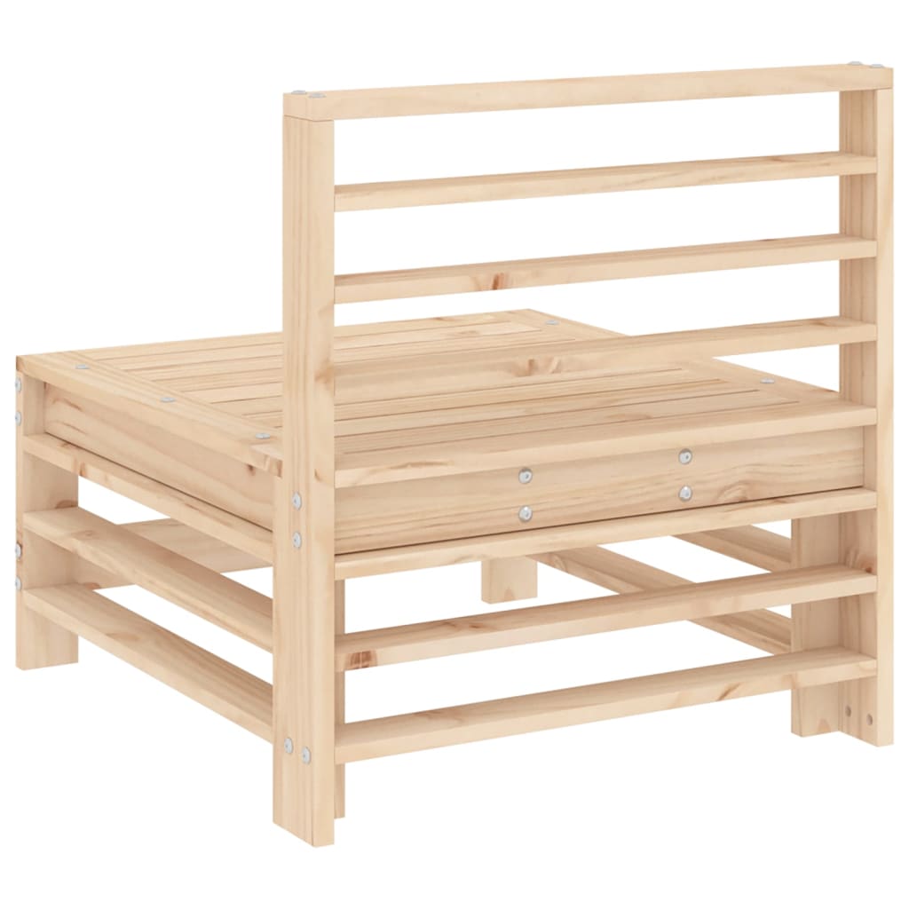vidaXL Garden Middle Sofa Solid Wood Pine 5