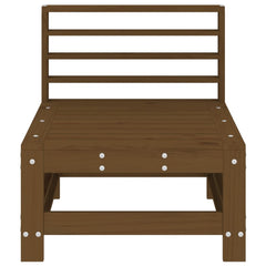 vidaXL Garden Middle Sofa Honey Brown Solid Wood Pine 3