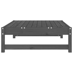 vidaXL Garden Footstool Grey 120x80 cm Solid Wood Pine 6