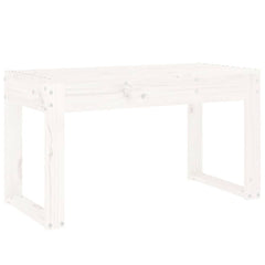 vidaXL Garden Bench White 80x38x45 cm Solid Wood Pine 2