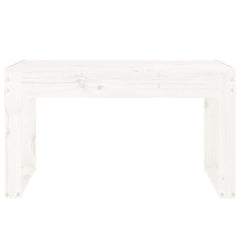 vidaXL Garden Bench White 80x38x45 cm Solid Wood Pine 3
