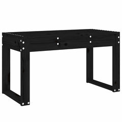 vidaXL Garden Bench Black 80x38x45 cm Solid Wood Pine 2