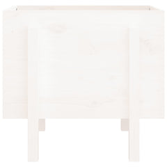 vidaXL Garden Planter White 62x50x57 cm Solid Wood Pine 4