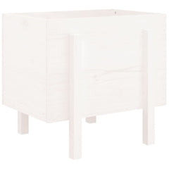 vidaXL Garden Planter White 62x50x57 cm Solid Wood Pine 6