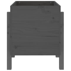 vidaXL Garden Planter Grey 62x50x57 cm Solid Wood Pine 5