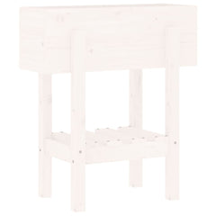 vidaXL Garden Planter White 62x30x69 cm Solid Wood Pine 2