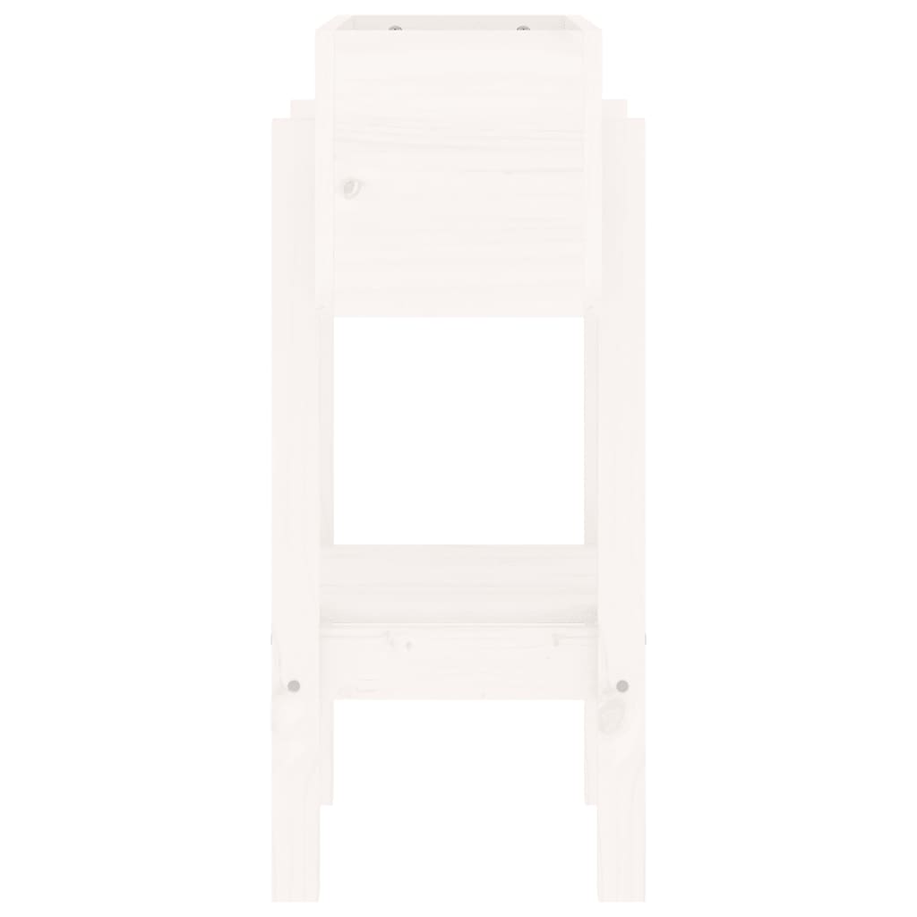 vidaXL Garden Planter White 62x30x69 cm Solid Wood Pine 5