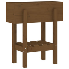 vidaXL Garden Planter Honey Brown 62x30x69 cm Solid Wood Pine 2