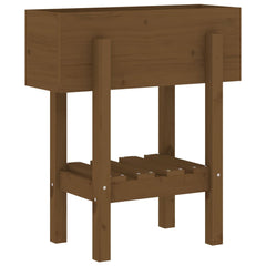 vidaXL Garden Planter Honey Brown 62x30x69 cm Solid Wood Pine 4