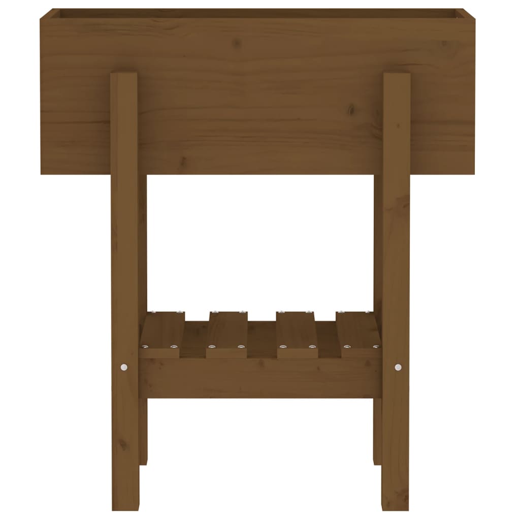 vidaXL Garden Planter Honey Brown 62x30x69 cm Solid Wood Pine 6