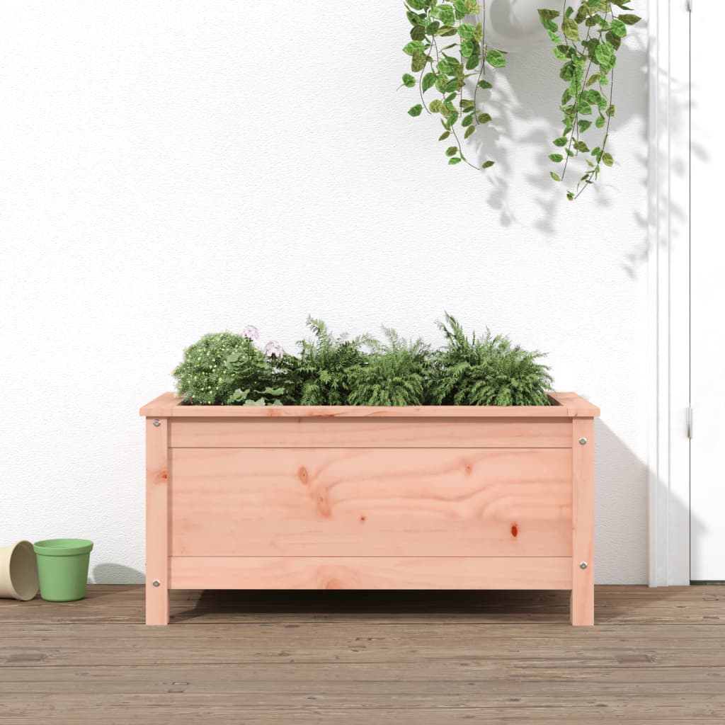 Garden Planter Solid Pine Wood Depth 40 cm Height 39 cm Natural douglas 82.5 cm