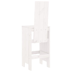 vidaXL Bar Stools 2 pcs White 40x42x120 cm Solid Wood Pine 6