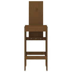 vidaXL Bar Stools 2 pcs Honey Brown 40x42x120 cm Solid Wood Pine 4