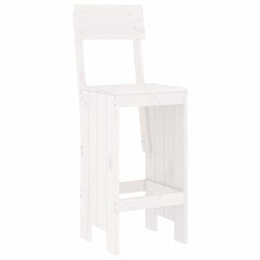 vidaXL Bar Stools 2 pcs White 40x48.5x115.5 cm Solid Wood Pine 3