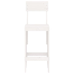 vidaXL Bar Stools 2 pcs White 40x48.5x115.5 cm Solid Wood Pine 4