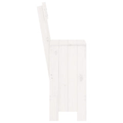 vidaXL Bar Stools 2 pcs White 40x48.5x115.5 cm Solid Wood Pine 5
