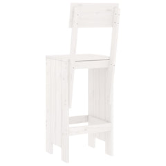 vidaXL Bar Stools 2 pcs White 40x48.5x115.5 cm Solid Wood Pine 6