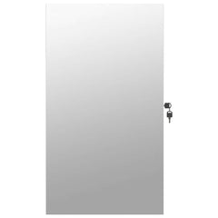 vidaXL Mirror Jewellery Cabinet with LED Lights Wall Mounted White 4