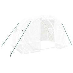 Greenhouse with Steel Frame 6 m² White 3 m 2 m
