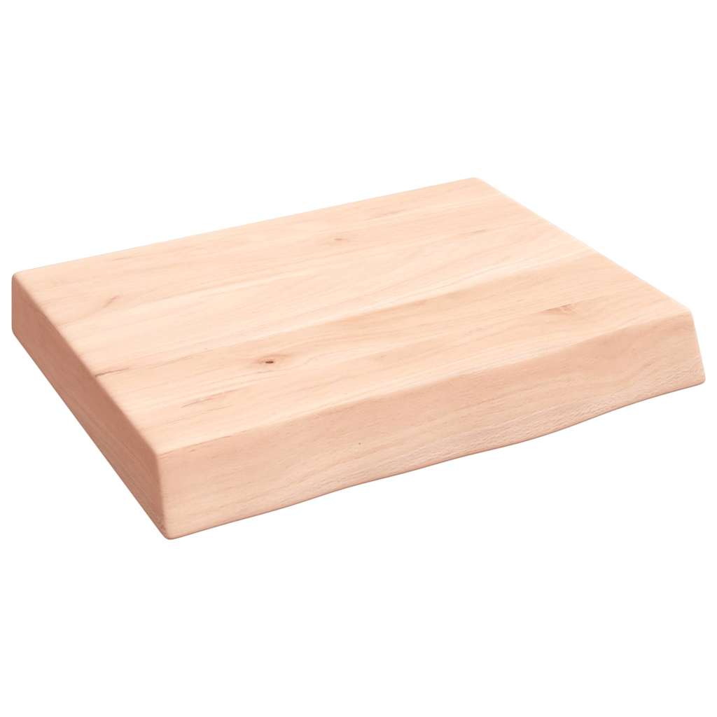 vidaXL Wall Shelf 40x30x(2-6) cm Untreated Solid Wood Oak 2