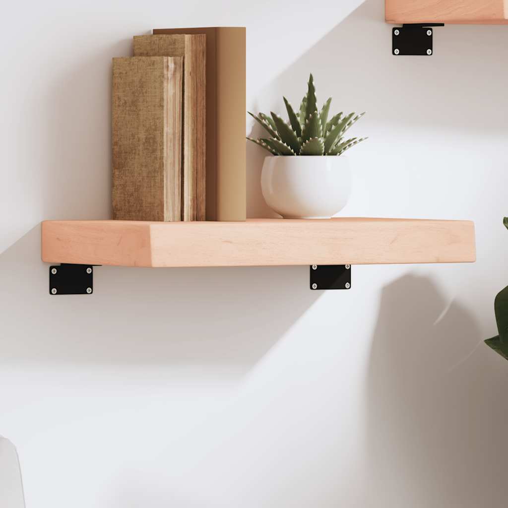 vidaXL Wall Shelf 40x30x(2-6) cm Untreated Solid Wood Oak 1