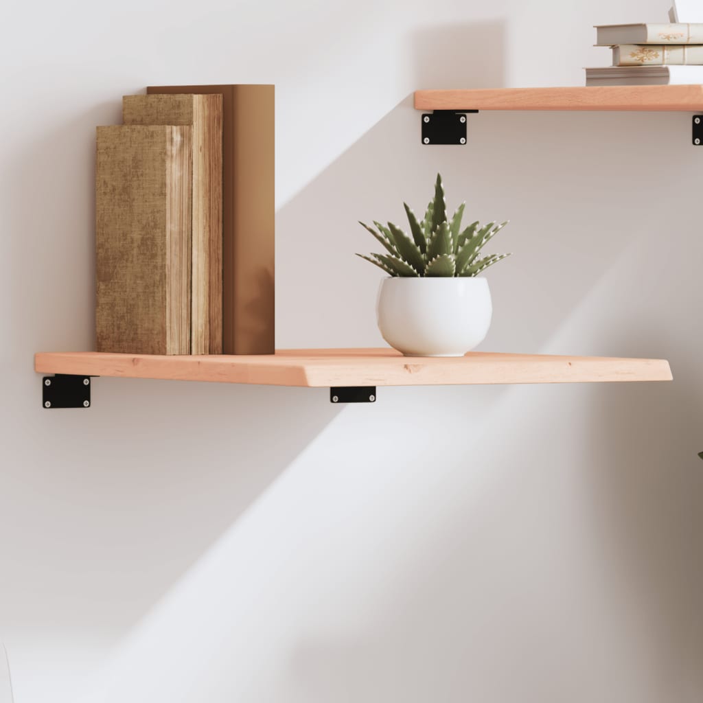 vidaXL Wall Shelf 40x50x2 cm Untreated Solid Wood Oak 1