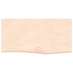 vidaXL Wall Shelf 60x30x(2-4) cm Untreated Solid Wood Oak 4