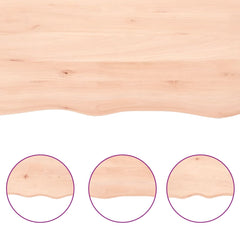 vidaXL Wall Shelf 60x30x(2-4) cm Untreated Solid Wood Oak 6