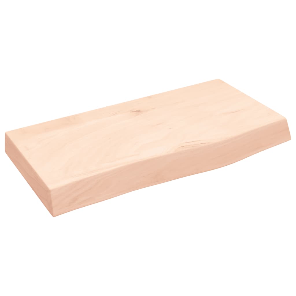 vidaXL Wall Shelf 60x30x(2-6) cm Untreated Solid Wood Oak 2