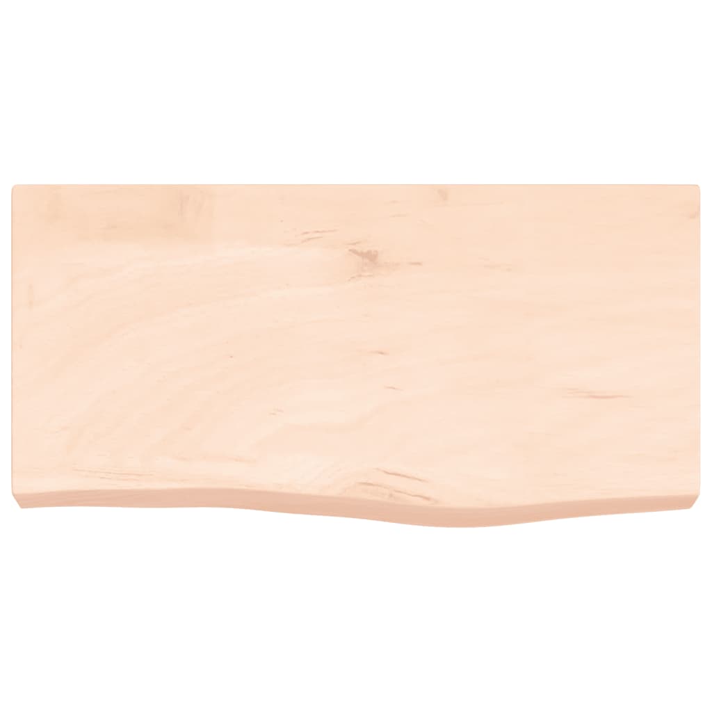 vidaXL Wall Shelf 60x30x(2-6) cm Untreated Solid Wood Oak 4