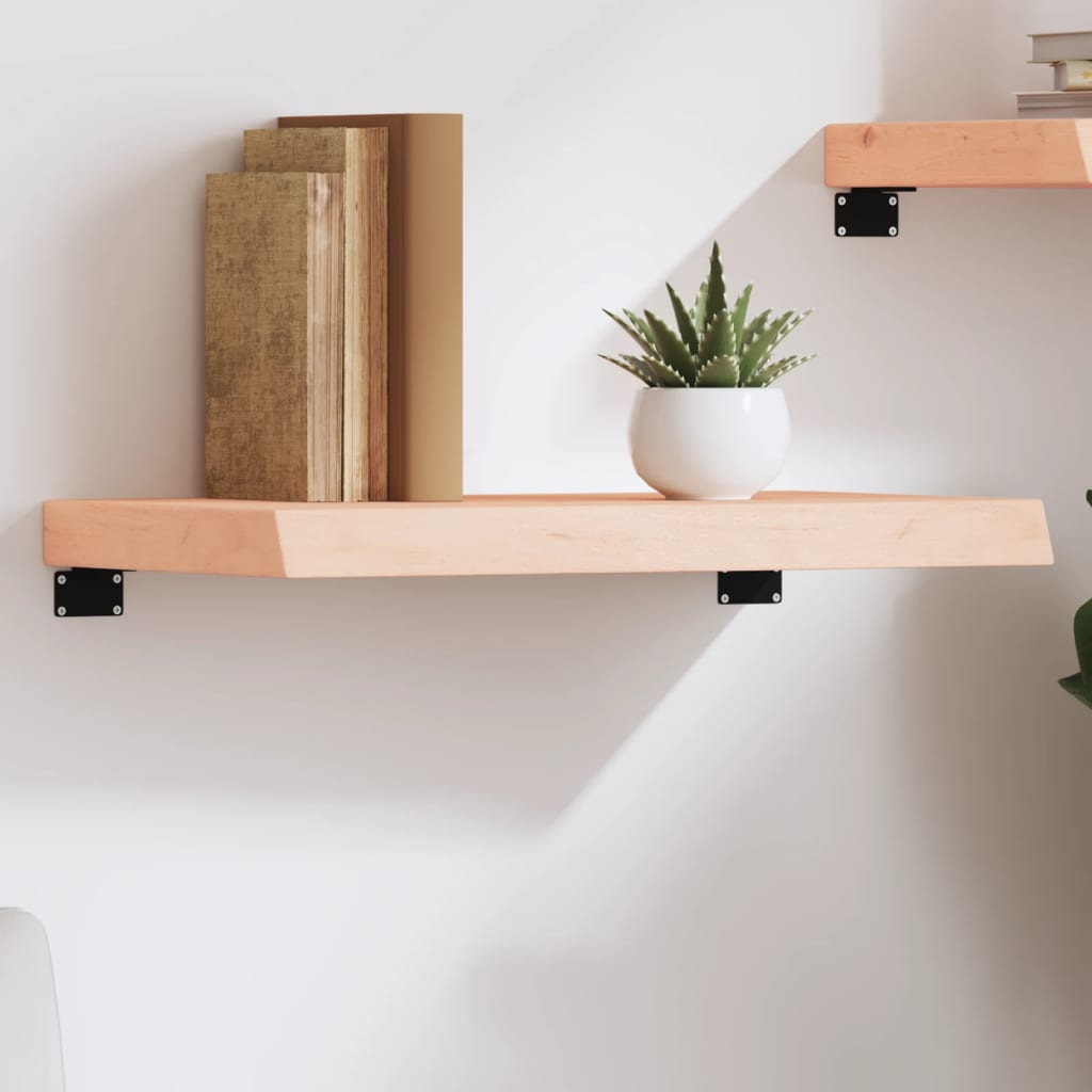 vidaXL Wall Shelf 60x30x(2-6) cm Untreated Solid Wood Oak 1