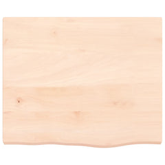 vidaXL Wall Shelf 60x50x(2-4) cm Untreated Solid Wood Oak 4