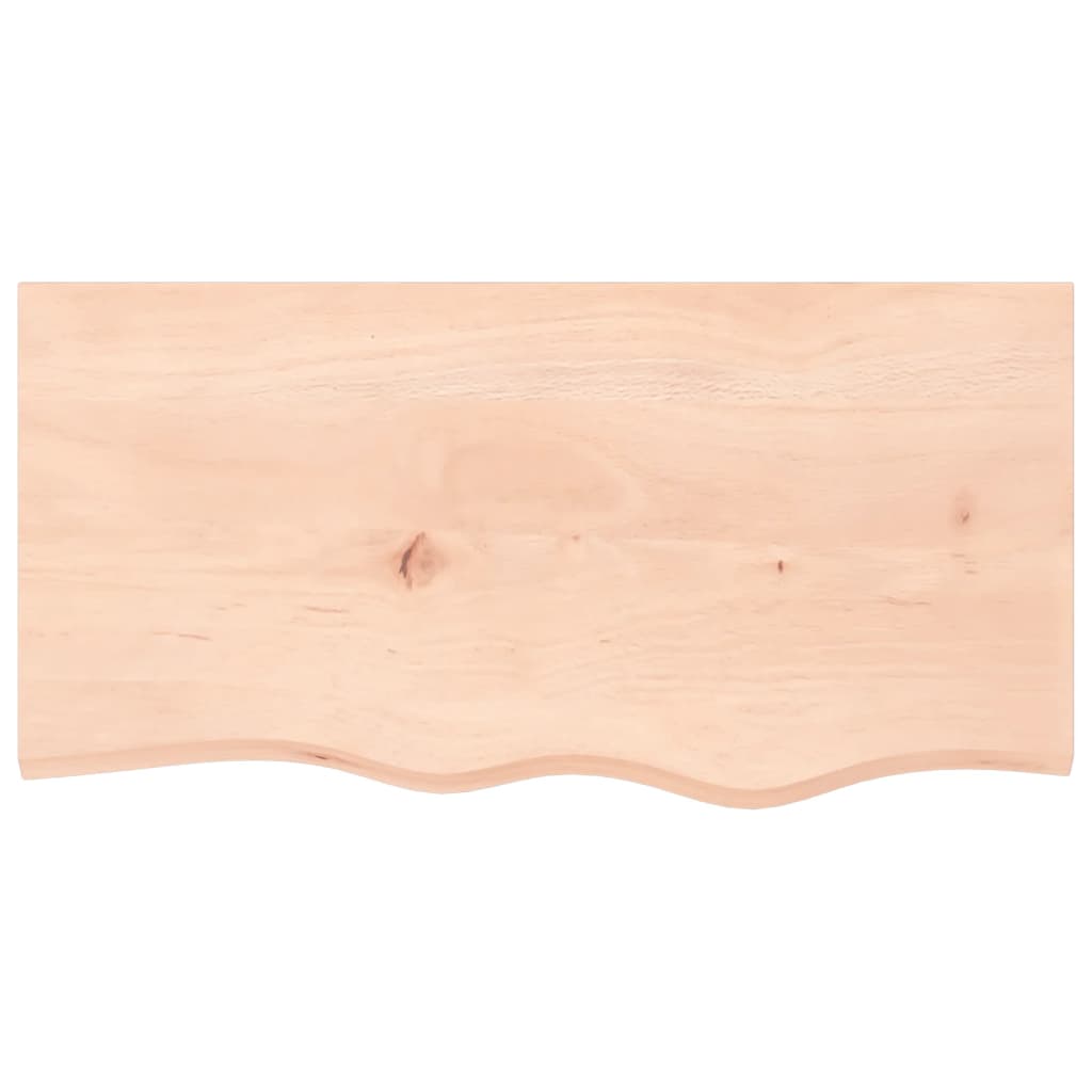 vidaXL Wall Shelf 80x40x(2-6) cm Untreated Solid Wood Oak 4