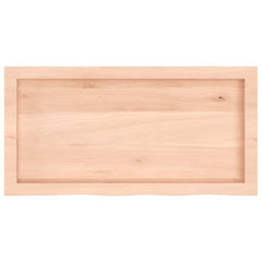 vidaXL Wall Shelf 80x40x(2-6) cm Untreated Solid Wood Oak 5