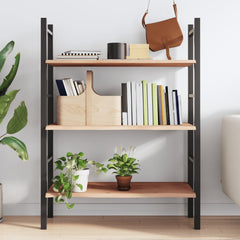 vidaXL Wall Shelf 100x40x2 cm Untreated Solid Wood Oak 3